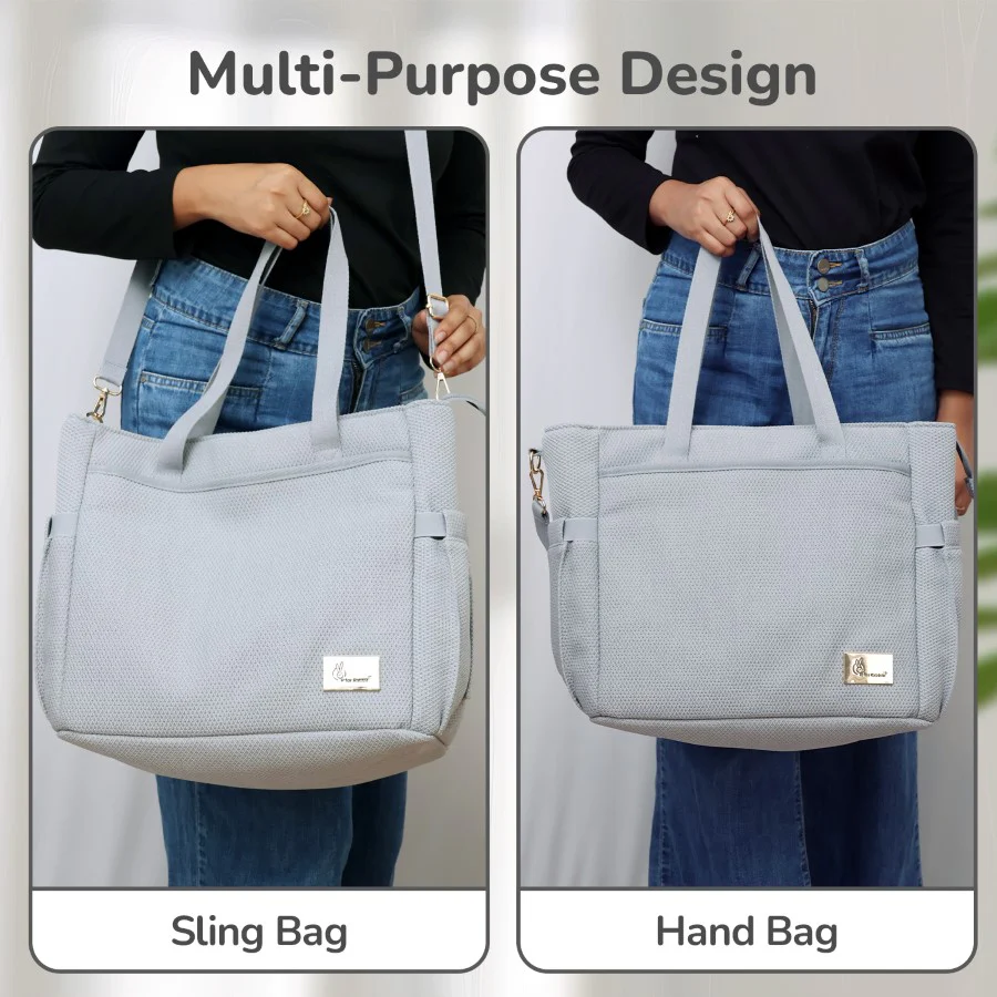Caramello Tote Multi Purpose Diaper Bag With Spacious Storage - Image 15