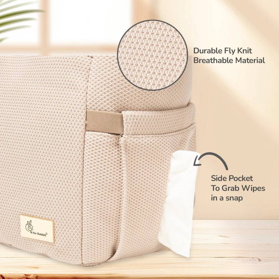 Caramello Tote Multi Purpose Diaper Bag With Spacious Storage - Image 3