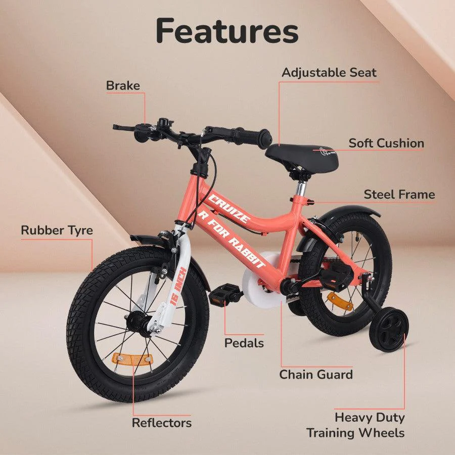 Cruize Bicycle For Kids 16 Inch 90% Plug N Play Installation - Image 15