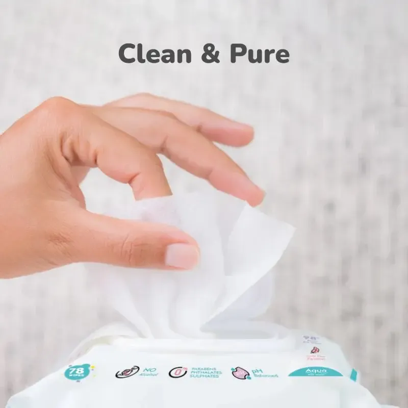 Feather Diapers L Size + Aqua Wipes Combo - Image 12