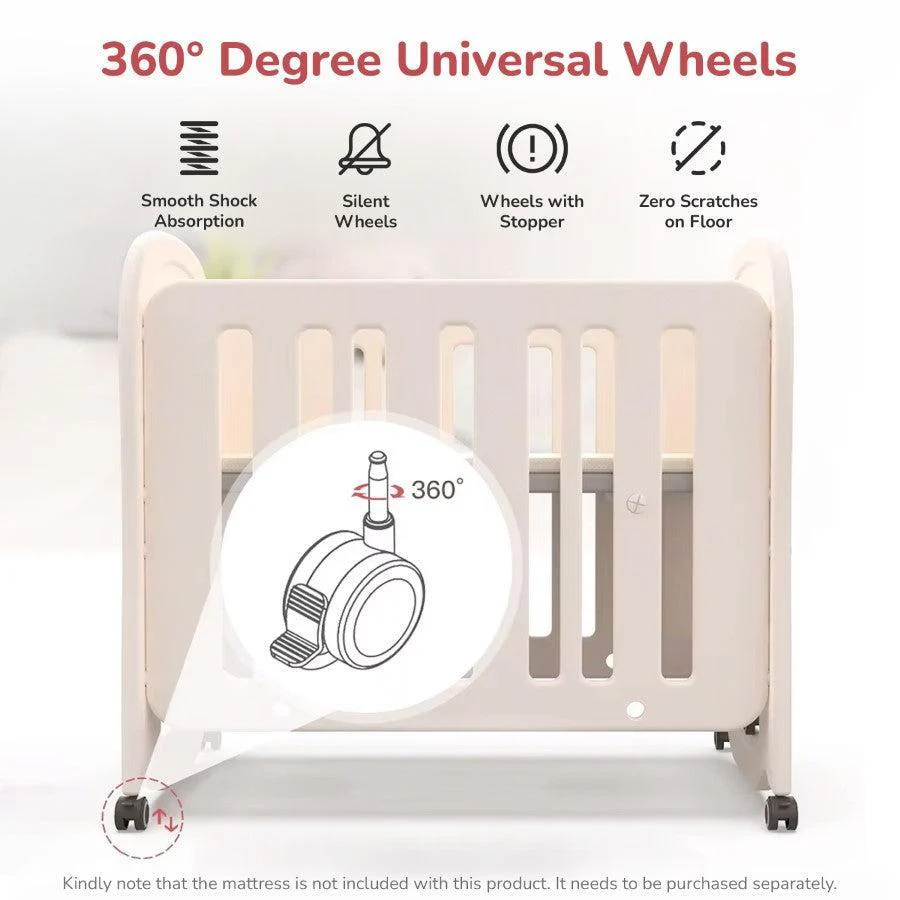 Dream N Play Baby Cot 2-in-1 Multipurpose Converted From Cot into a Rocking Cot - Image 6