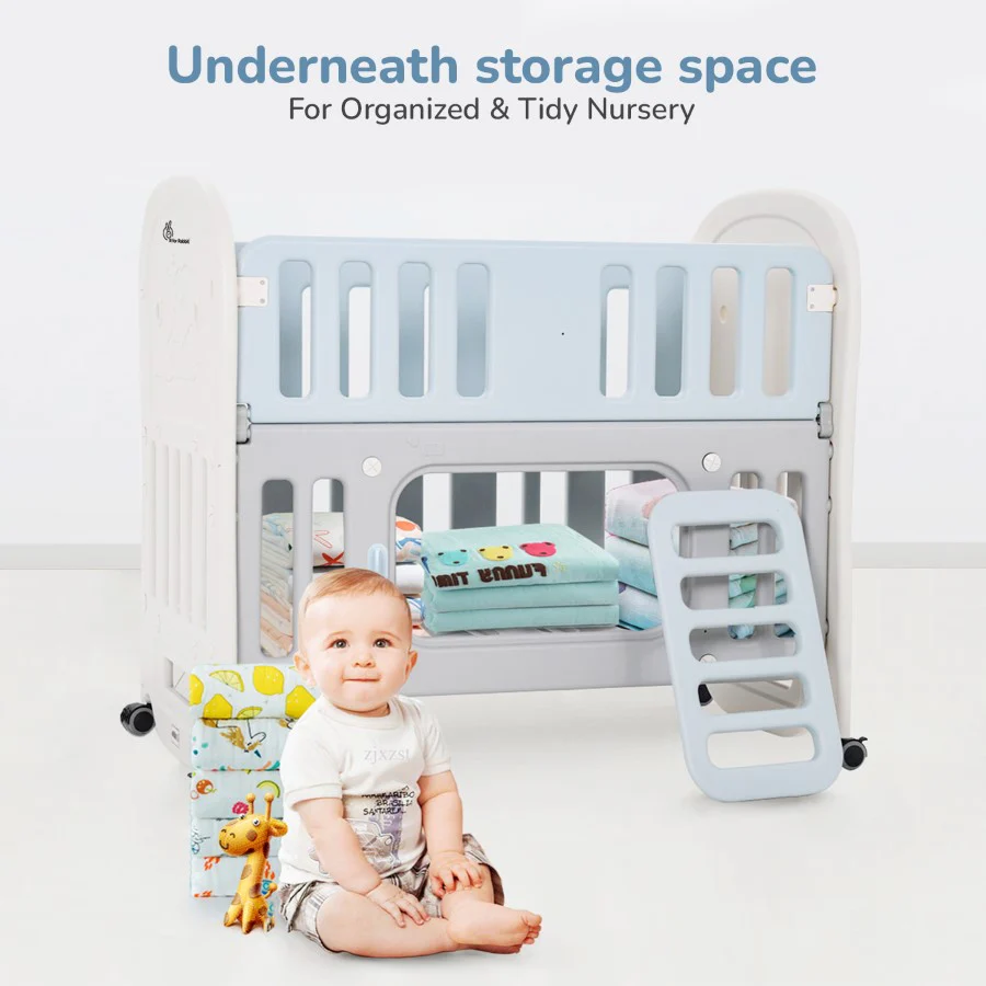 Dream N Play Plus Baby Cot 3-in-1 Multipurpose and Plug N Play Installation - Image 7