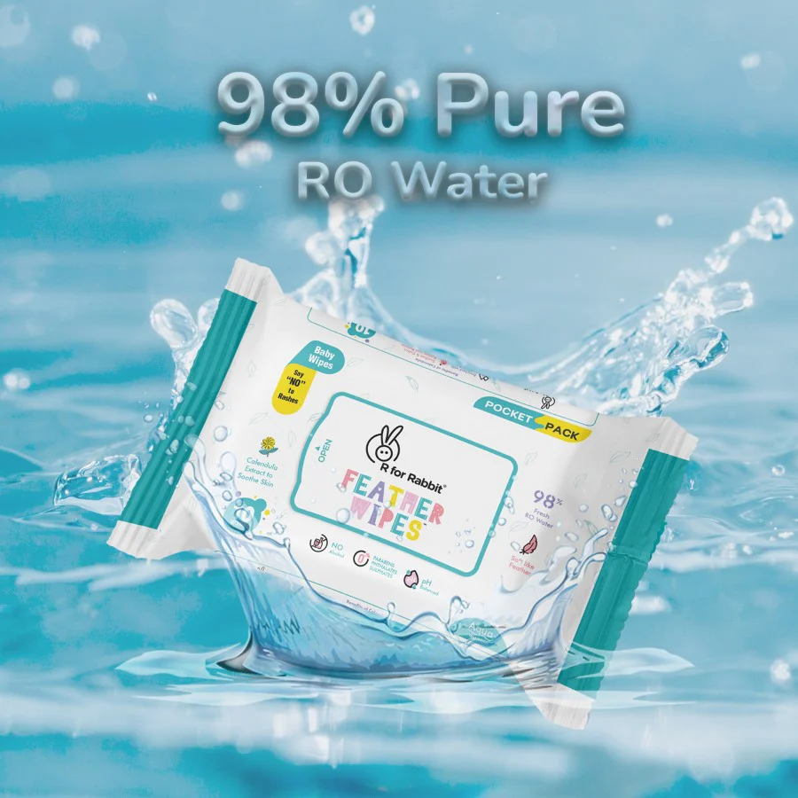Free Gift Feather Aqua Wipes Pack of 2 - Image 2
