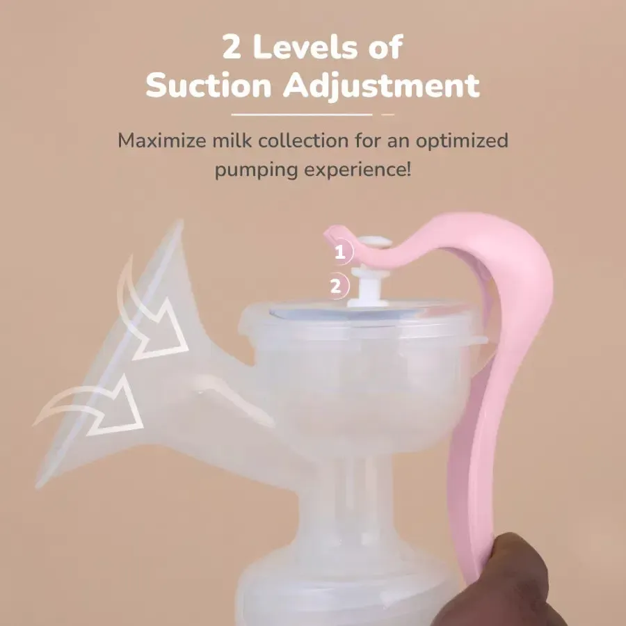 First Feed Cozy Manual Feeding Breast Pump With 2 Suction Level Adjustment - Image 11