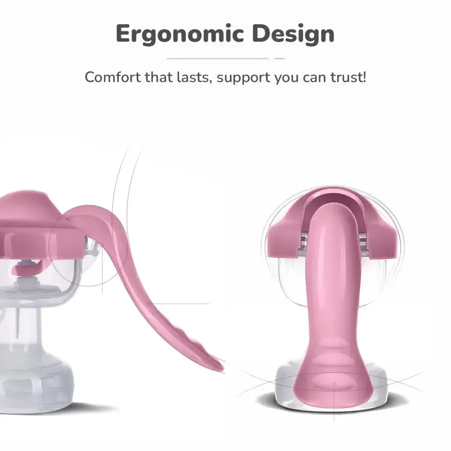 First Feed Cozy Manual Feeding Breast Pump With 2 Suction Level Adjustment - Image 12