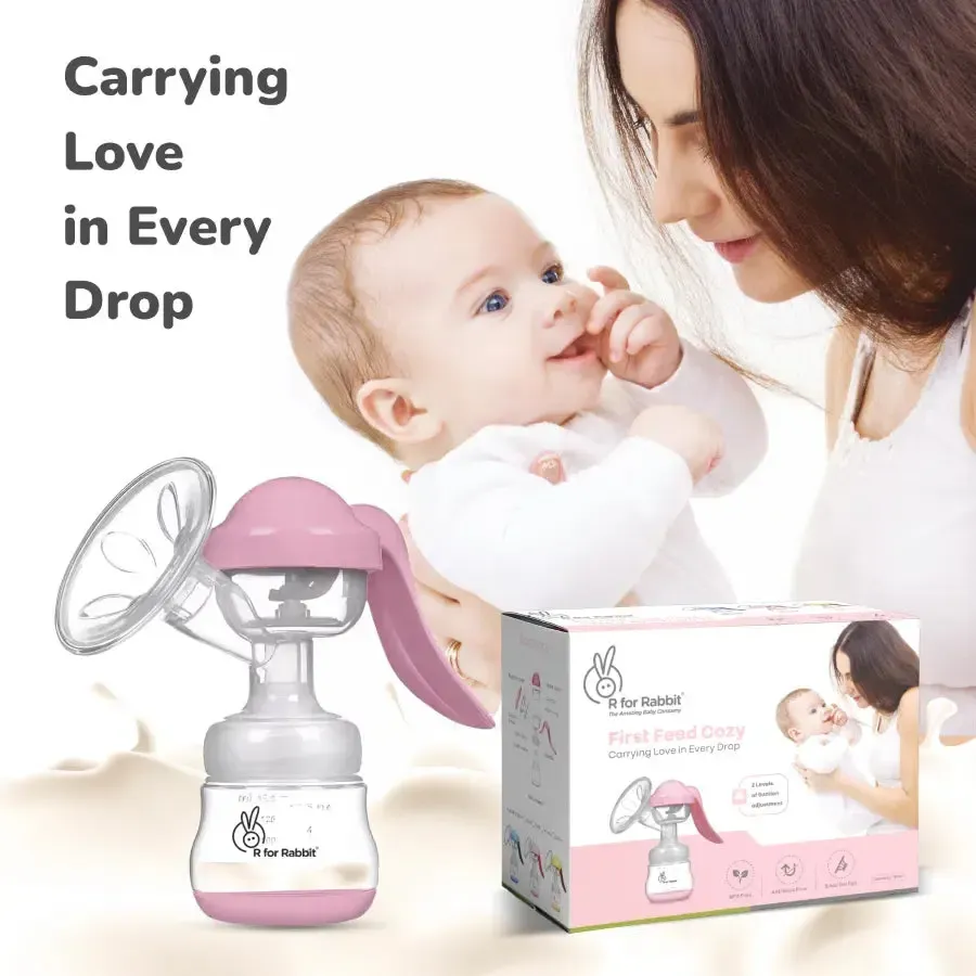 First Feed Cozy Manual Feeding Breast Pump With 2 Suction Level Adjustment - Image 14