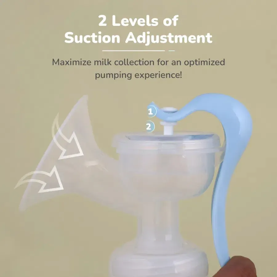 First Feed Cozy Manual Feeding Breast Pump With 2 Suction Level Adjustment - Image 2