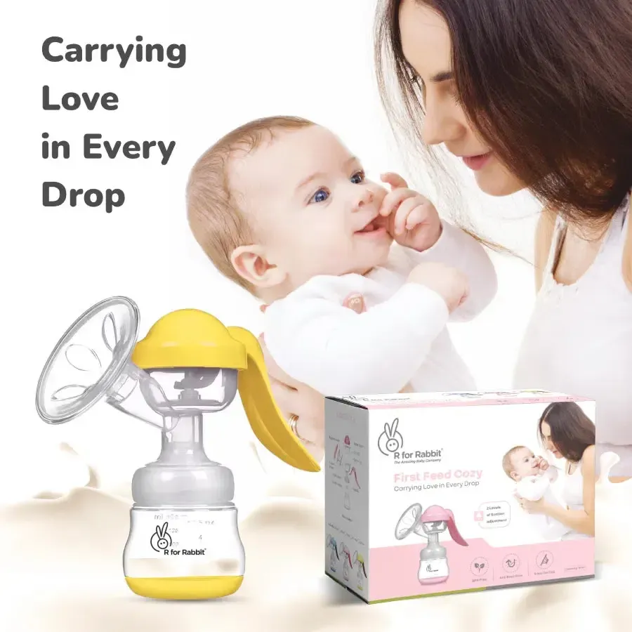 First Feed Cozy Manual Feeding Breast Pump With 2 Suction Level Adjustment - Image 23