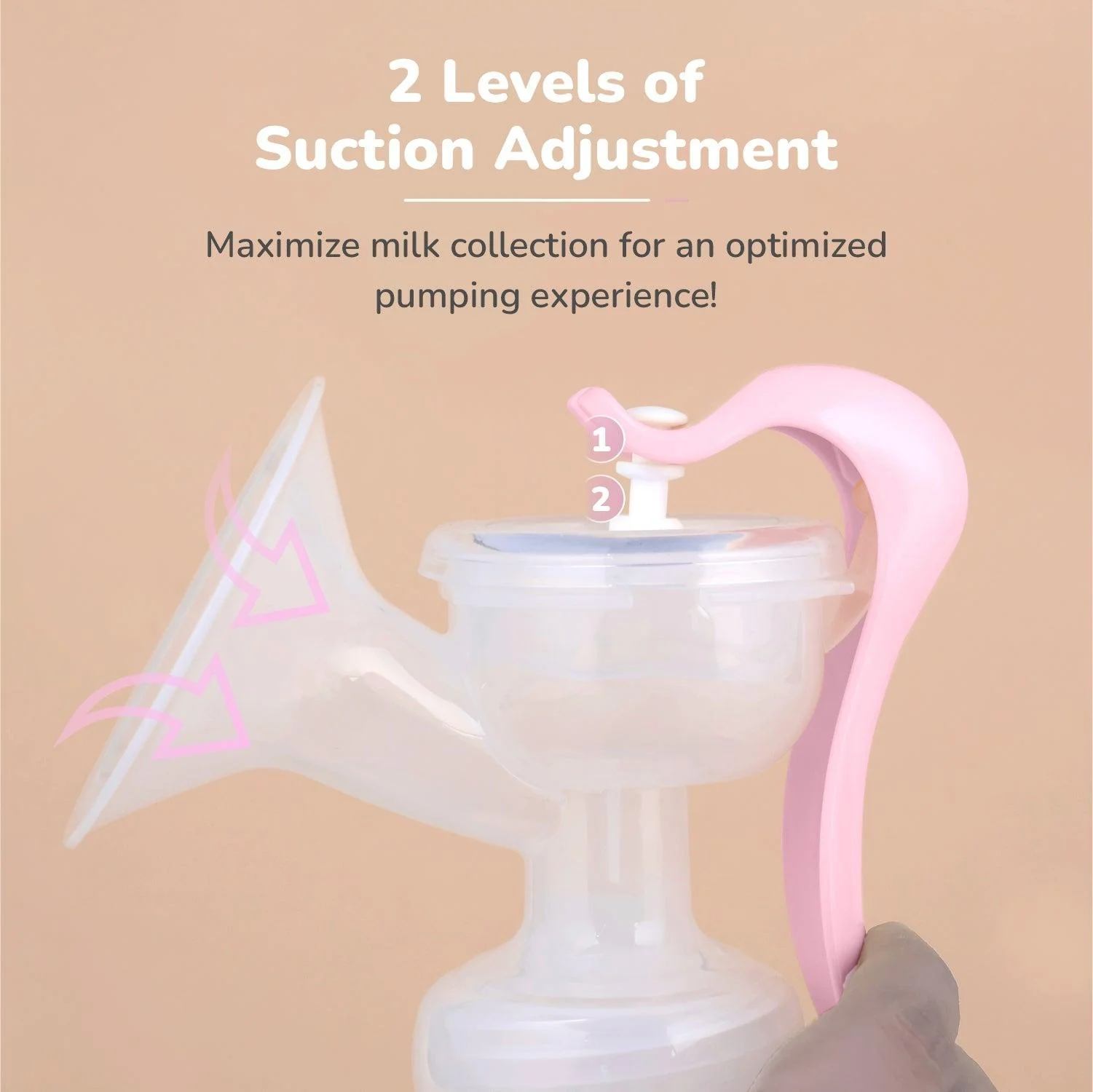 First Feed Cozy Manual Feeding Breast Pump With 2 Suction Level Adjustment - Image 46