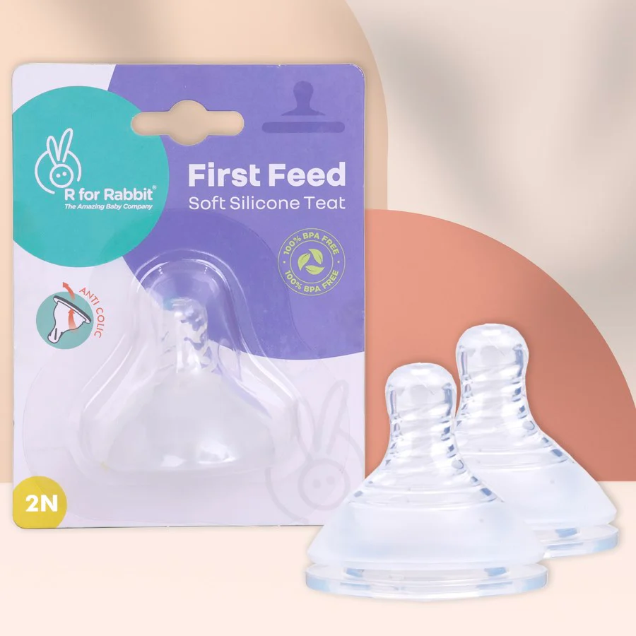 First Feed Soft Silicone Teat for Glass Bottles, PP Bottles, and SS Bottles Pack of 2 - Image 11