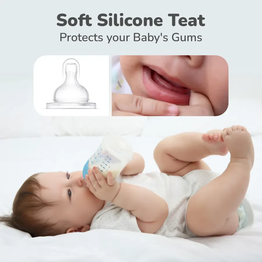 First Feed Soft Silicone Teat for Glass Bottles, PP Bottles, and SS Bottles Pack of 2 - Image 4