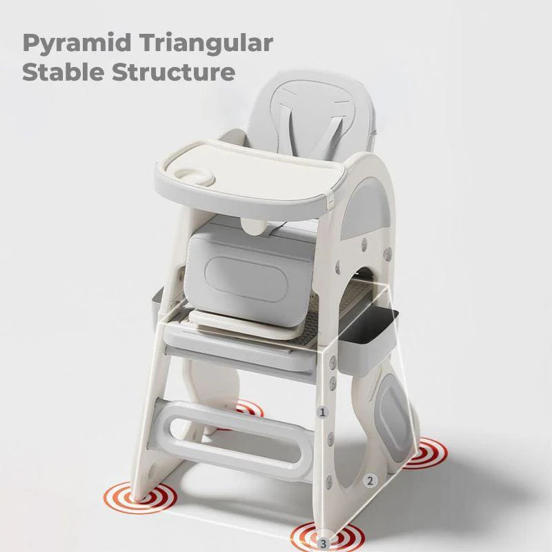 Grow N Play Multi-Functional Smart Convertible High Chair for Kids - White - Image 7