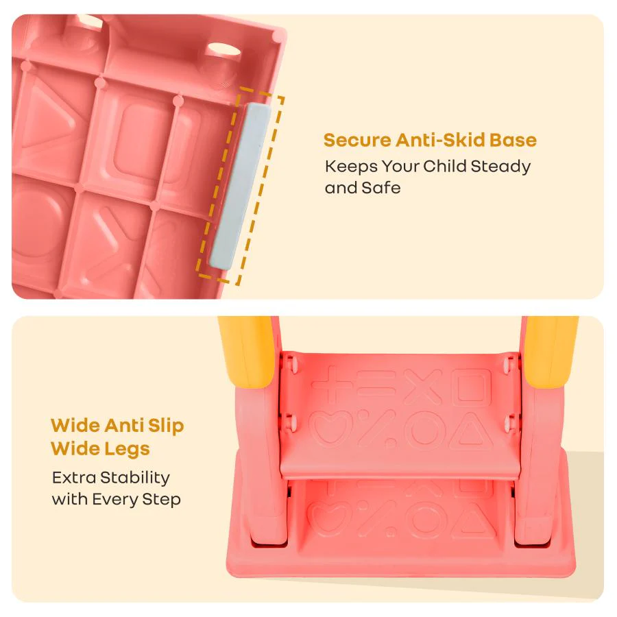 Hilltop Booster 2-In-1 Baby Potty Seat & Step Stool - Yellow Peach - Image 7