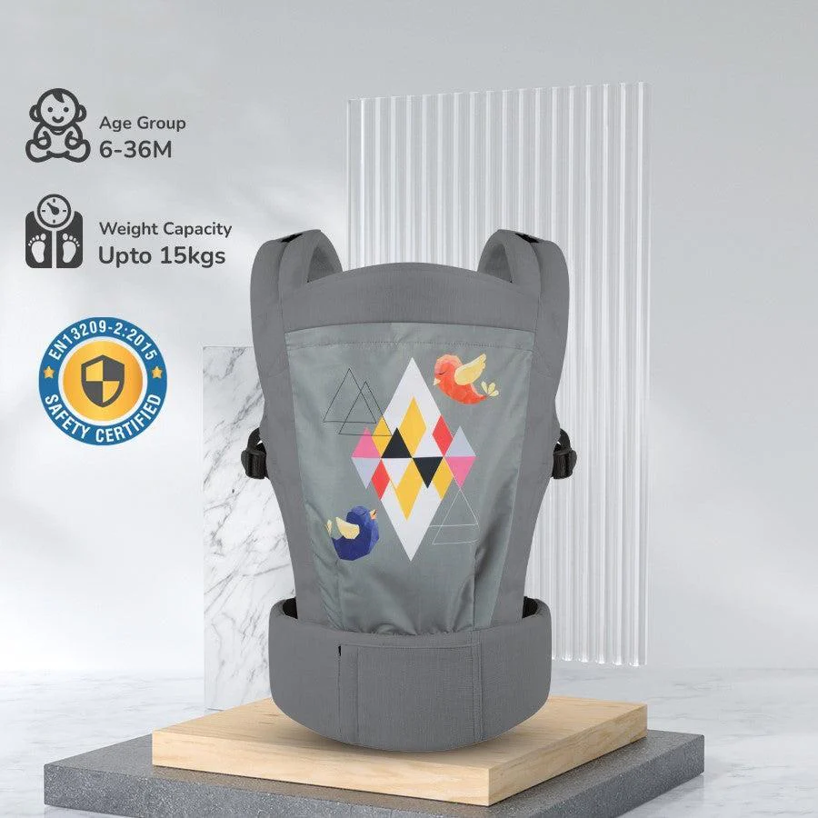 Hug Me Elite Baby Carrier Front & Back Carrier Position, Soft Linen Fabric, Wide Strap With Cap & Mobile Pocket - Image 15