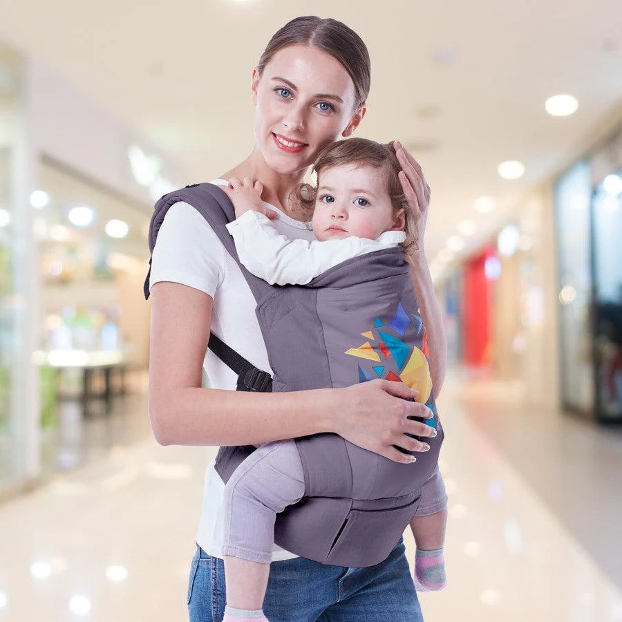 Hug Me Elite Baby Carrier Front & Back Carrier Position, Soft Linen Fabric, Wide Strap With Cap & Mobile Pocket - Image 16
