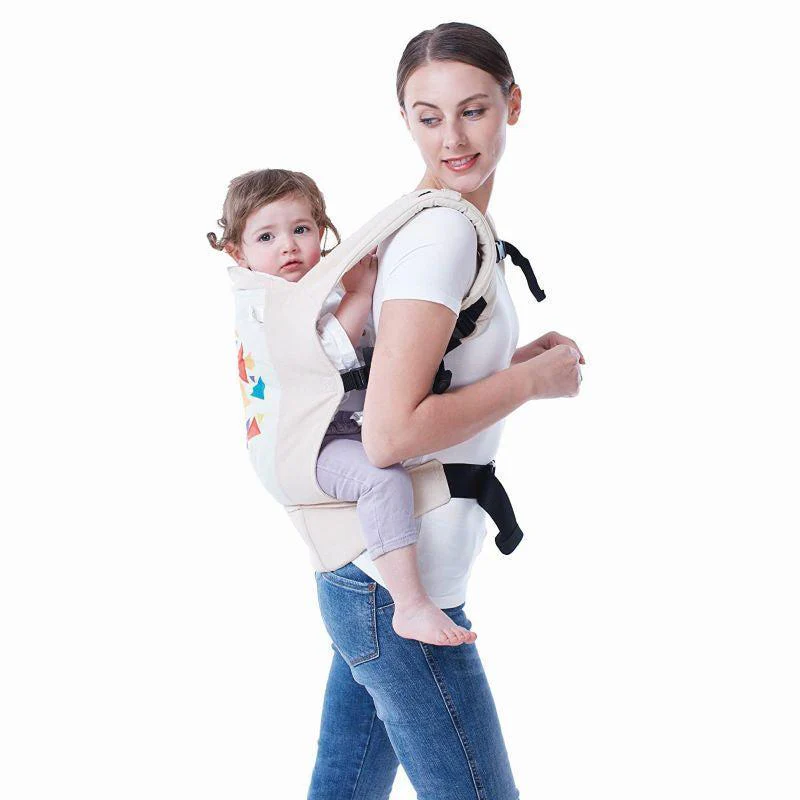 Hug Me Elite Baby Carrier Front & Back Carrier Position, Soft Linen Fabric, Wide Strap With Cap & Mobile Pocket - Image 6
