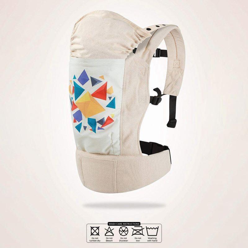 Hug Me Elite Baby Carrier Front & Back Carrier Position, Soft Linen Fabric, Wide Strap With Cap & Mobile Pocket - Image 7