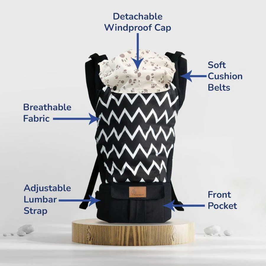 Hug Me Ergo 2-in-1 Baby Carrier with Ergonomic Support - Image 4
