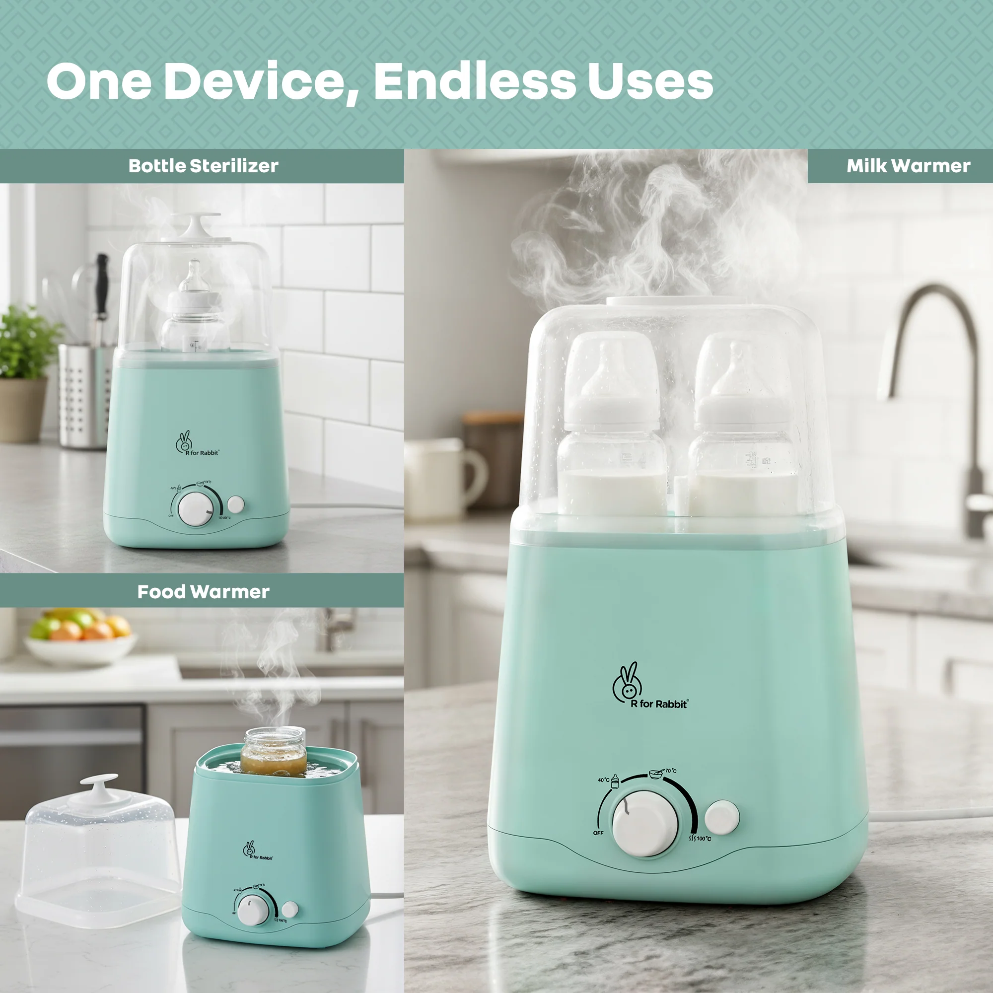 Hygo Smart 3-in-1 Bottle Warmer for Milk, Food & Bottle Sterilization - Image 2