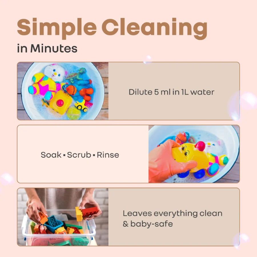 Hygo Care Baby Liquid Bottle Cleaner - Safe for Feeding Bottles, Toys & Accessories - Image 5