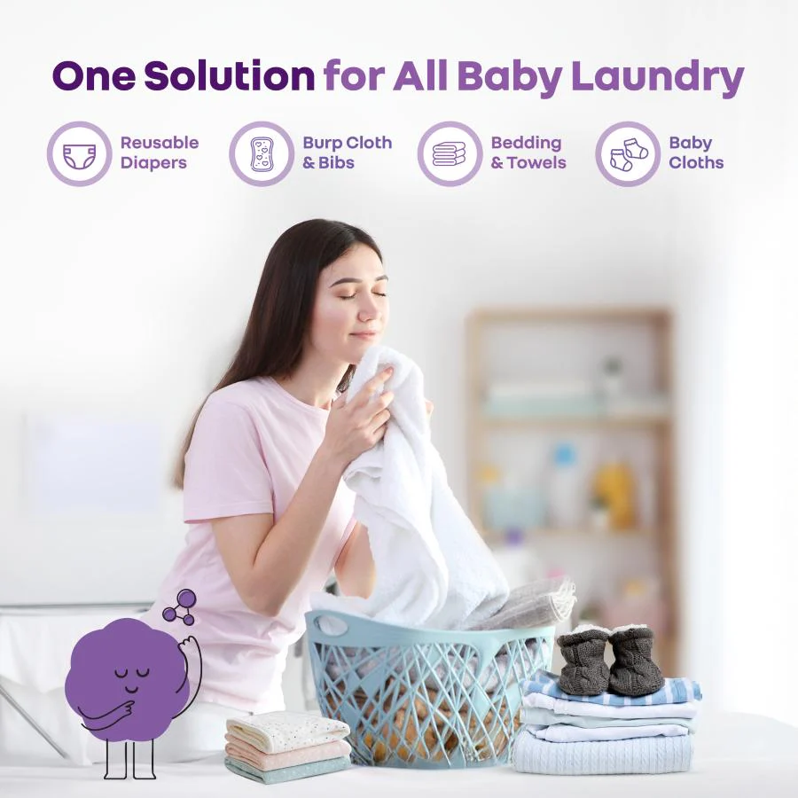 Hygo Care Baby Liquid Detergent for Hand & Machine Wash - Gentle, Bio-Enzyme Formula for Newborn Clothes - Image 4