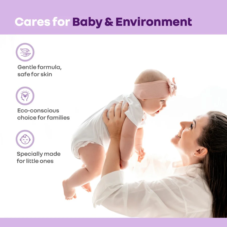Hygo Care Baby Liquid Detergent for Hand & Machine Wash - Gentle, Bio-Enzyme Formula for Newborn Clothes - Image 6