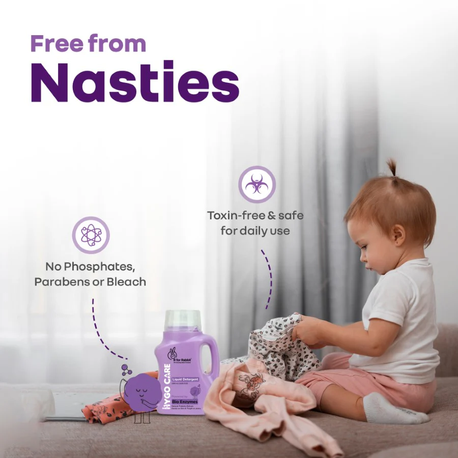 Hygo Care Baby Liquid Detergent for Hand & Machine Wash - Gentle, Bio-Enzyme Formula for Newborn Clothes - Image 9