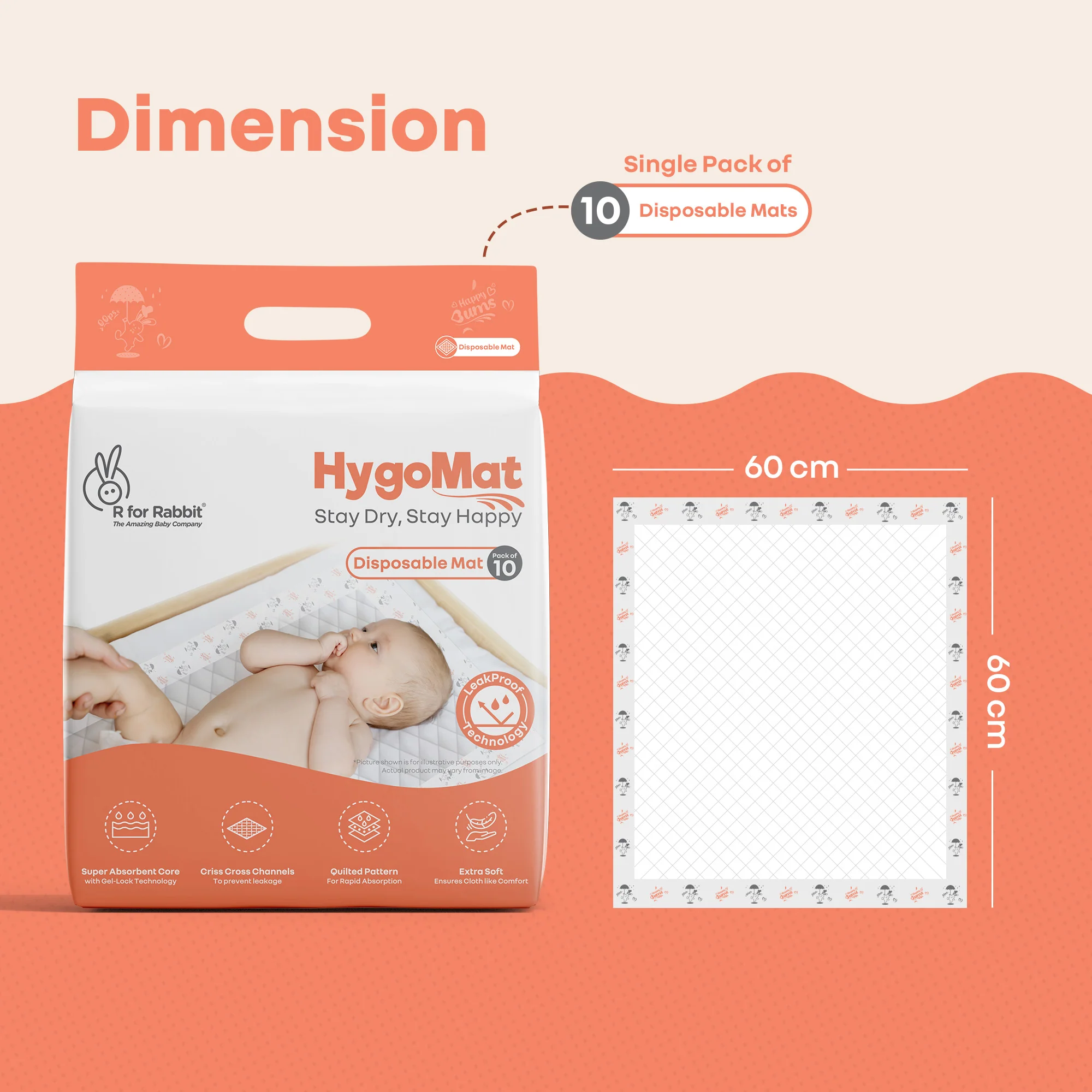 HygoMat – Soft, Anti-Bacterial & Leak-Proof Disposable Hygiene Mat for Babies - Image 16