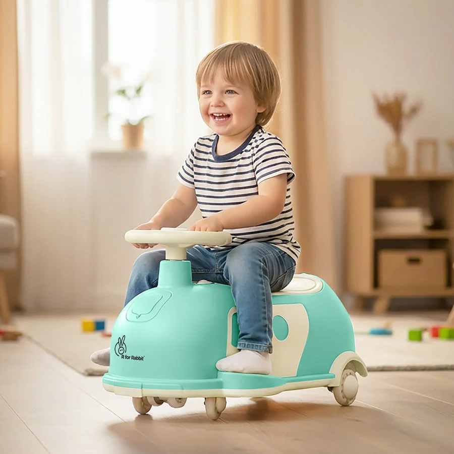 Iya Iya Caravan Swing car – 3-in-1 Multipurpose Ride-On with PU LED Wheels - Image 10