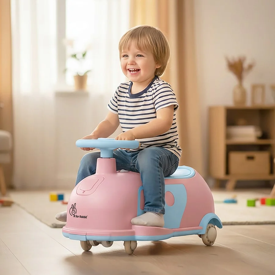 Iya Iya Caravan Swing car – 3-in-1 Multipurpose Ride-On with PU LED Wheels - Image 19
