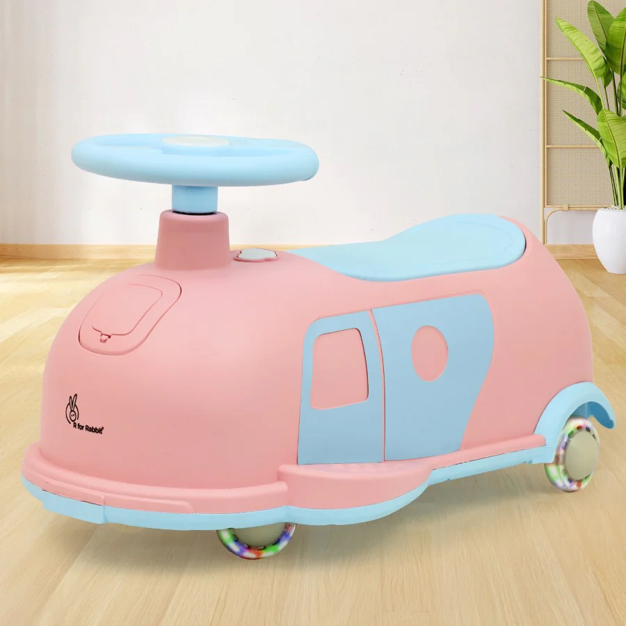 Iya Iya Caravan Swing car – 3-in-1 Multipurpose Ride-On with PU LED Wheels - Image 20