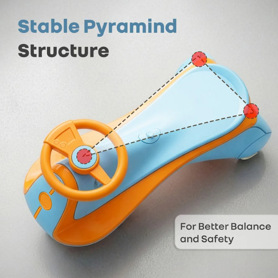 Iya Iya Sportz Ace Swing Car for Kids with BIS Certified Safety, ABEC 7 Bearings, Stable Triangular Structure & Ergonomic Steering (3+ Years) - Image 7