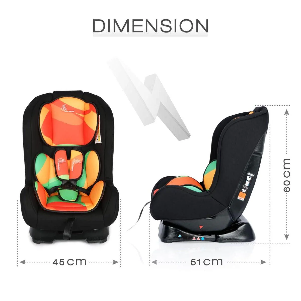 Jack N Jill Baby Car Seat For 0 To 5 Years - Colorful - Image 7