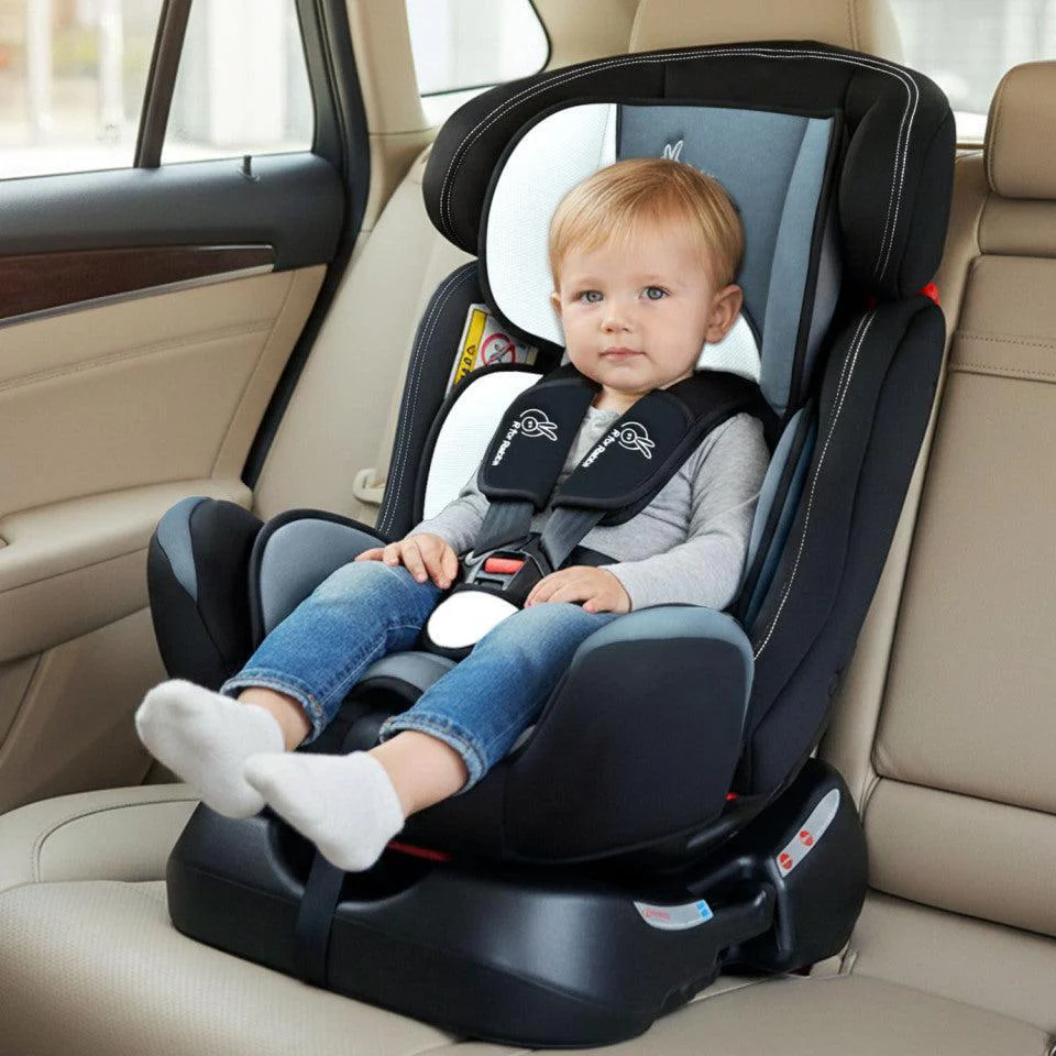 Jack N Jill Grand Baby Car Seat For 0 To 7 Years With Recline And Harness - Black Multi