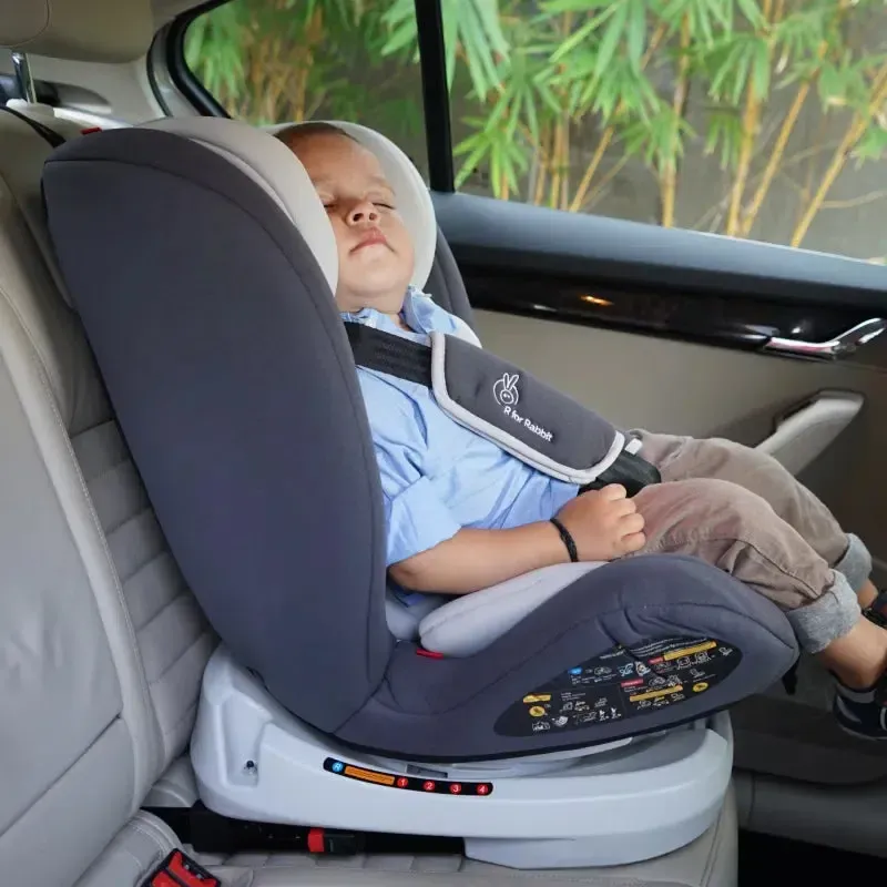 Jack N Jill Grand ISOFIX Car Seat For Kids 0 To 12 Years With Safety Harness - Black Grey - Image 3
