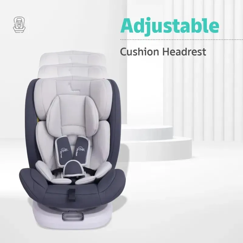 Jack N Jill Grand ISOFIX Car Seat For Kids 0 To 12 Years With Safety Harness - Grey - Image 7