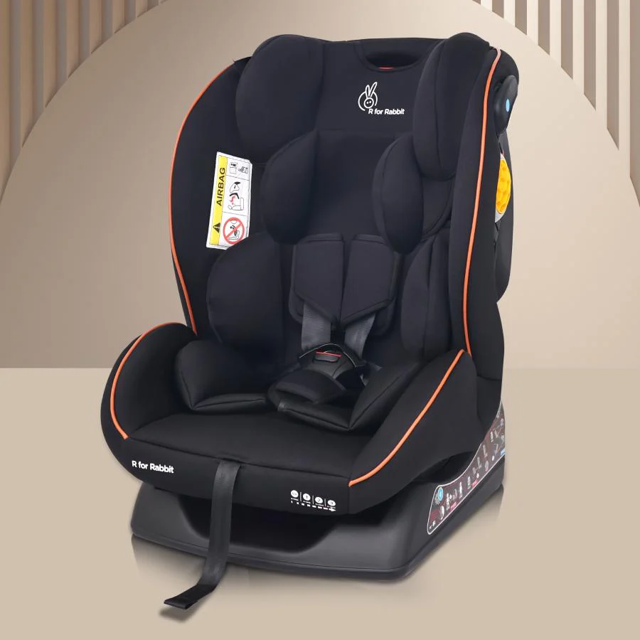 Jack N Jill NXG Baby Car Seat With Advanced Side Impact Protection, Age Group 0 To 12 Years - Pure Black - Image 2