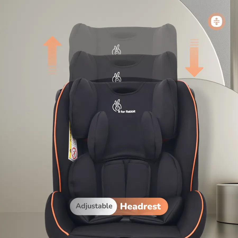 Jack N Jill NXG Baby Car Seat With Advanced Side Impact Protection, Age Group 0 To 12 Years - Pure Black - Image 6