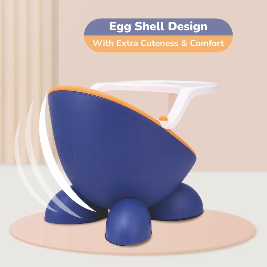 Jelly Bean Fab 2 in 1 Multipurpose Kids Chair and Meal Chair - Blue Orange - Image 3