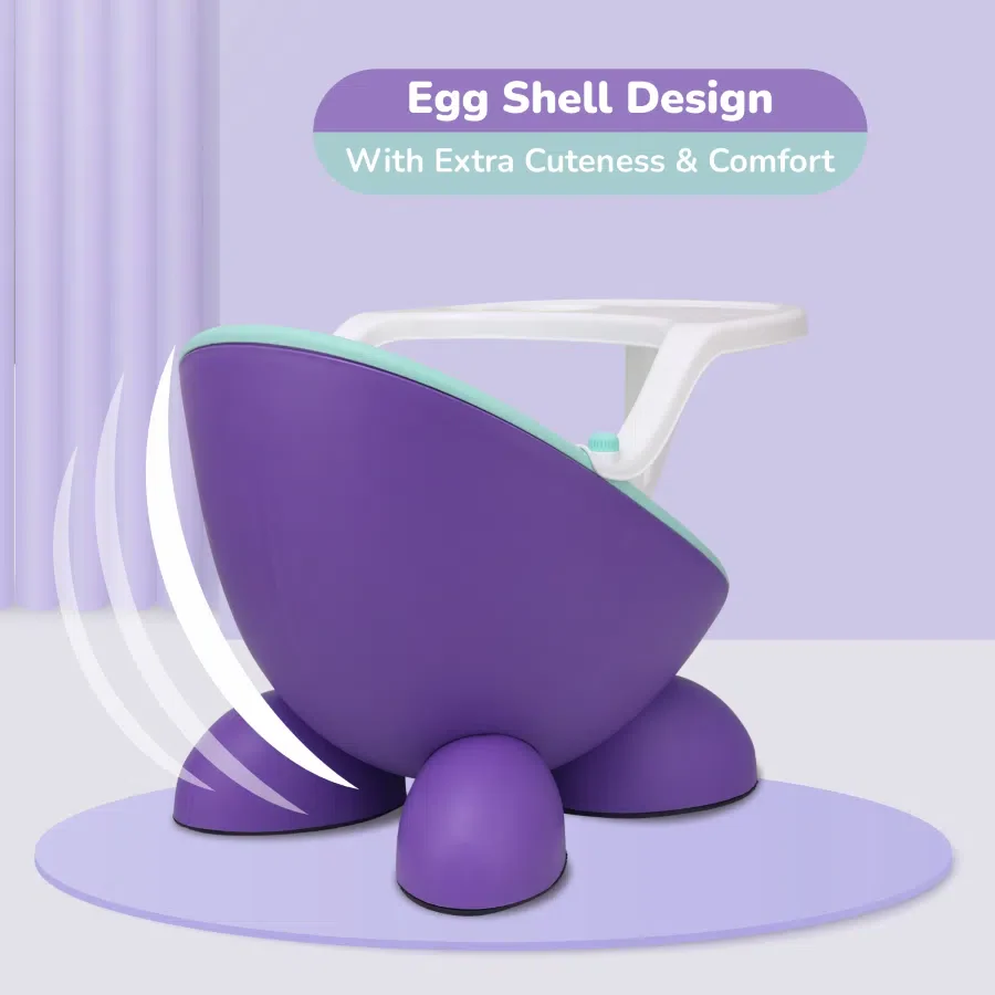 Jelly Bean Fab 2 in 1 Multipurpose Kids Chair and Meal Chair - Purple Green - Image 3