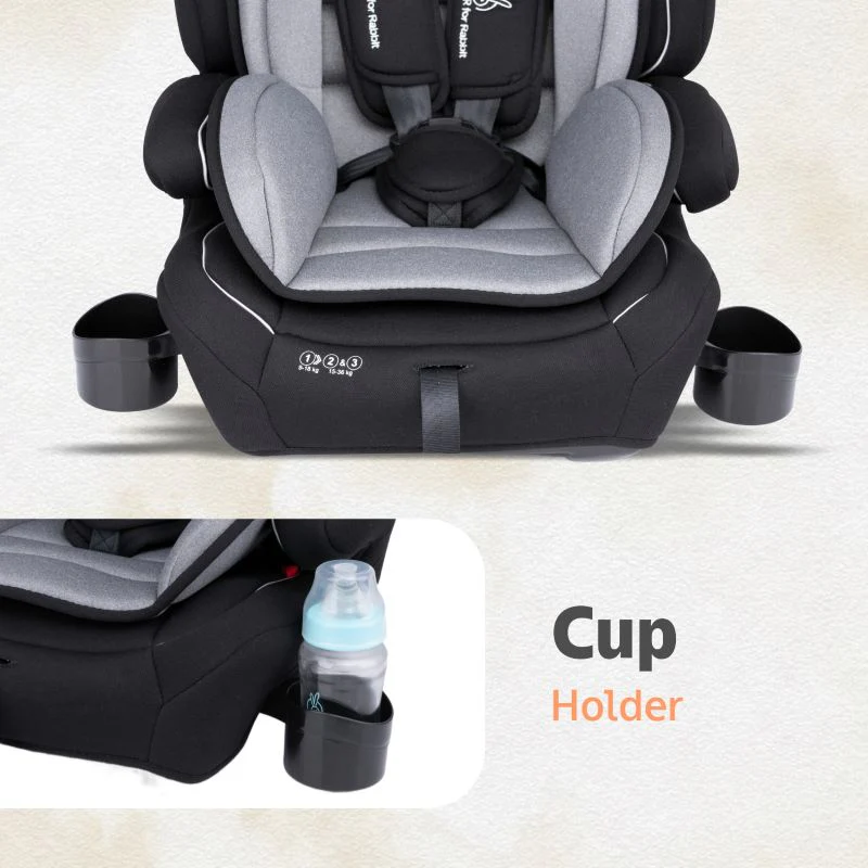 Jumping Jack Grand Baby Car Seat For 9 Months To 12 Years - Black Grey - Image 8