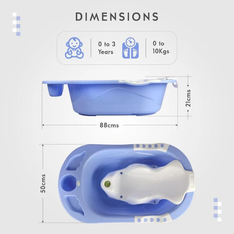 Kiddie Kingdom Splash Bath Tub With Seat Sling - Image 3