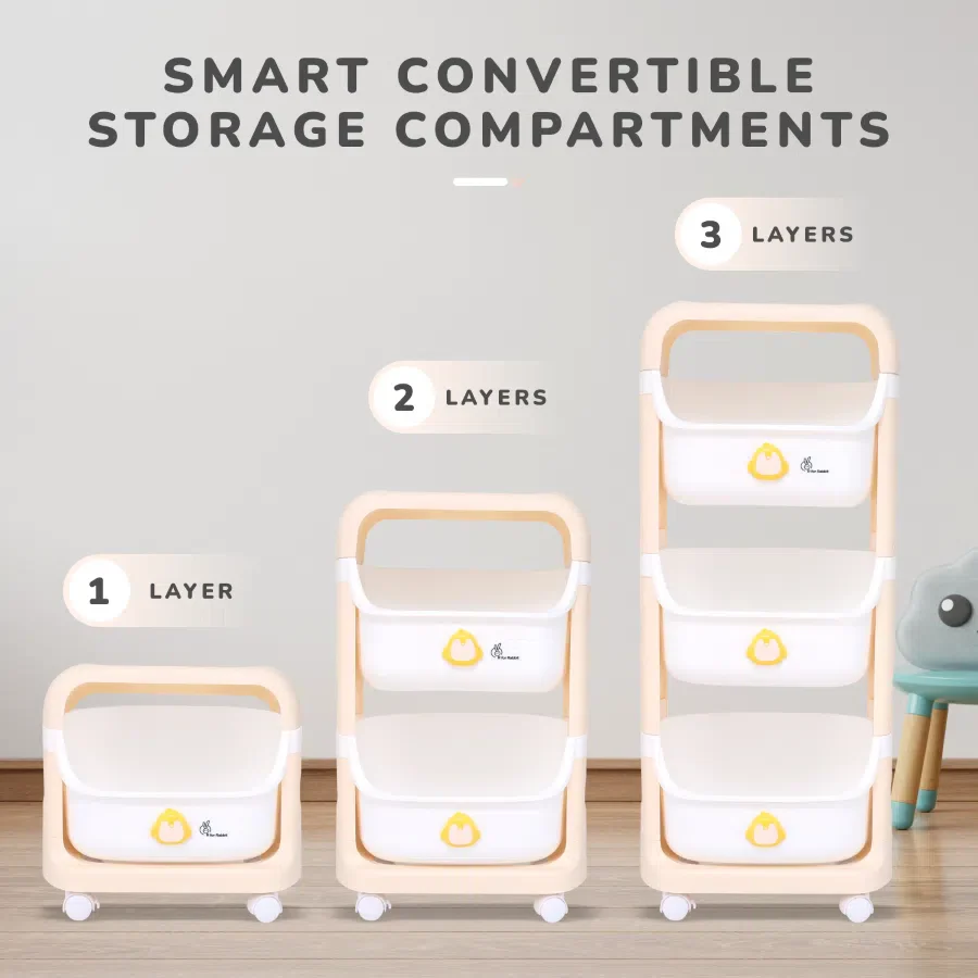 Kiddo Korner Frosty Storage Basket For Kids Lightweight Storage Organizer - Image 3