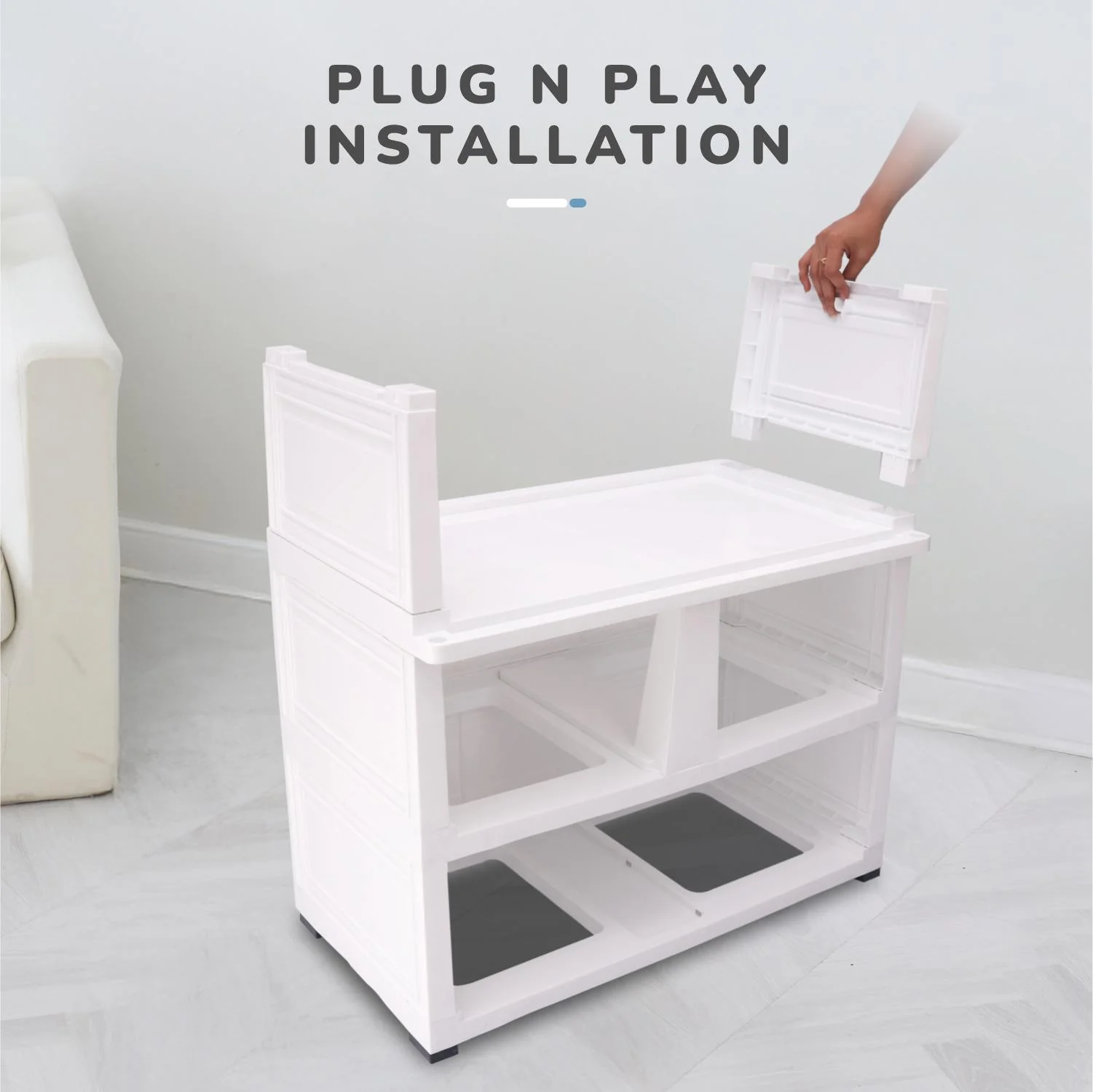 Kiddo Korner Stellar Storage Organizer Cupboard For Kids With Rustproof Stainless Steel Rods - Image 11