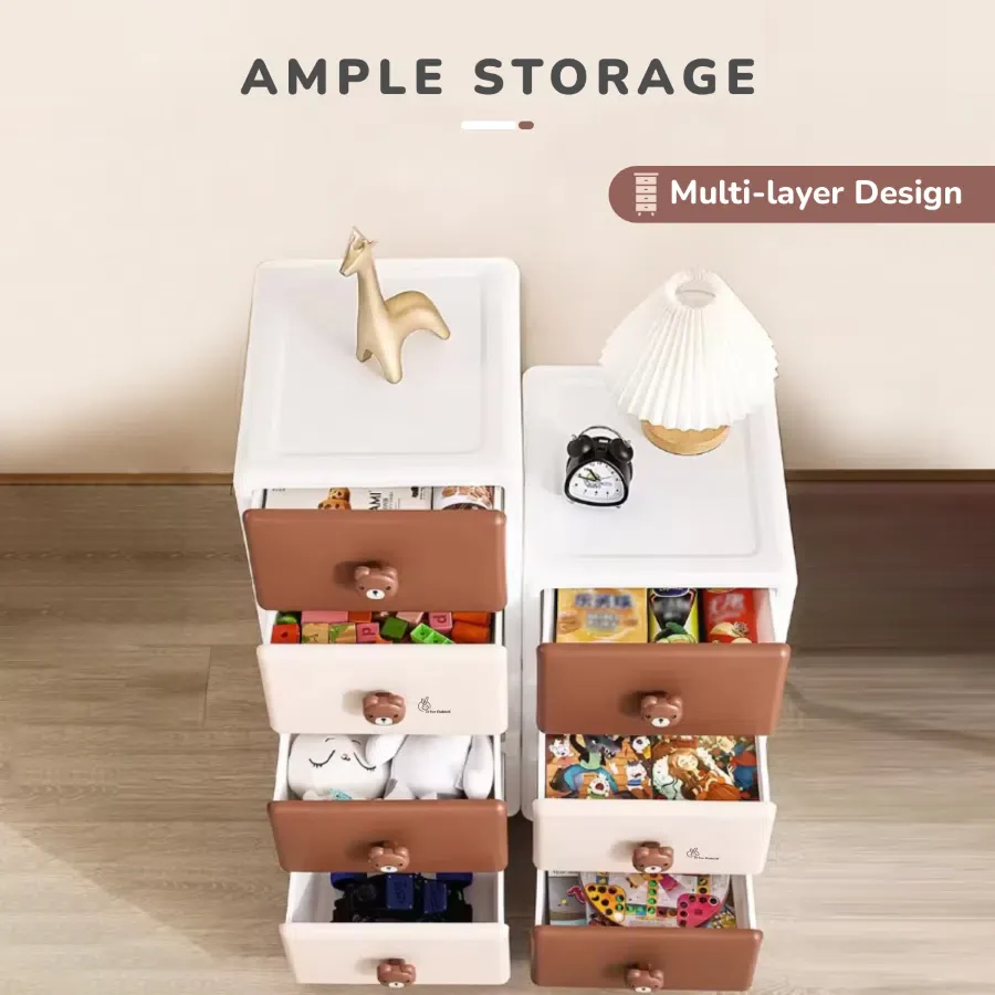 Kiddo Korner Teddy Storage Organizer For Kids With 4 Layers of Spacious Storage - Image 11