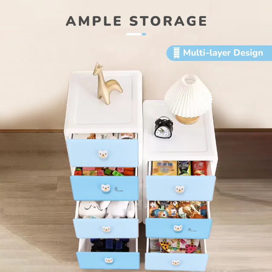 Kiddo Korner Teddy Storage Organizer For Kids With 4 Layers of Spacious Storage - Image 3