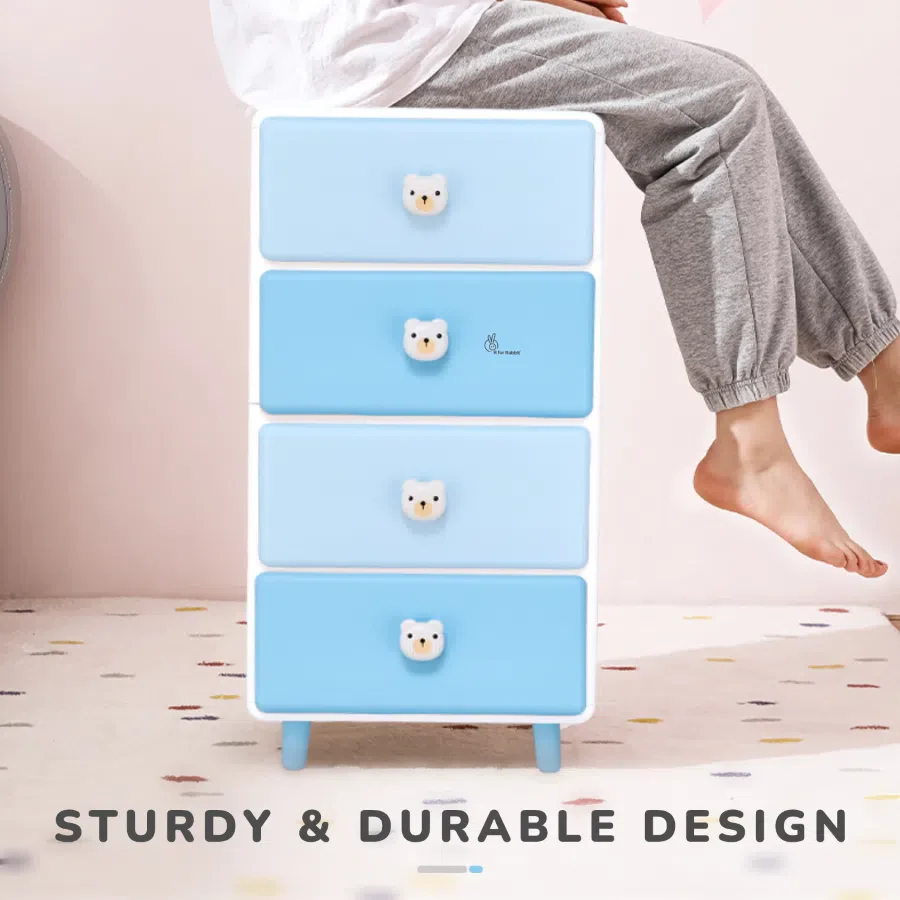 Kiddo Korner Teddy Storage Organizer For Kids With 4 Layers of Spacious Storage - Image 4