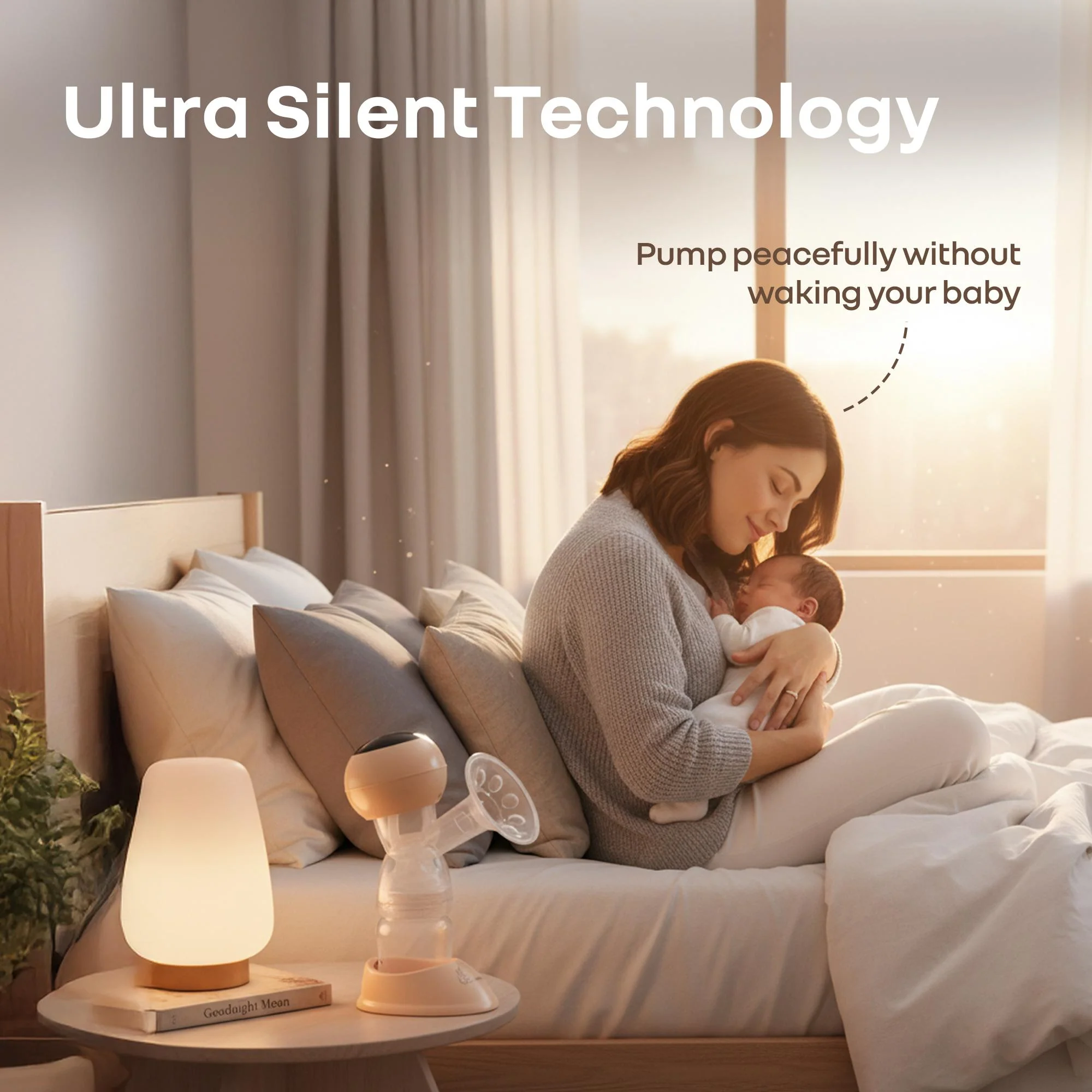 Lactella Comfort Breast Pump With Dual Modes, 9 Levels & LED Display & USB charging - Image 5