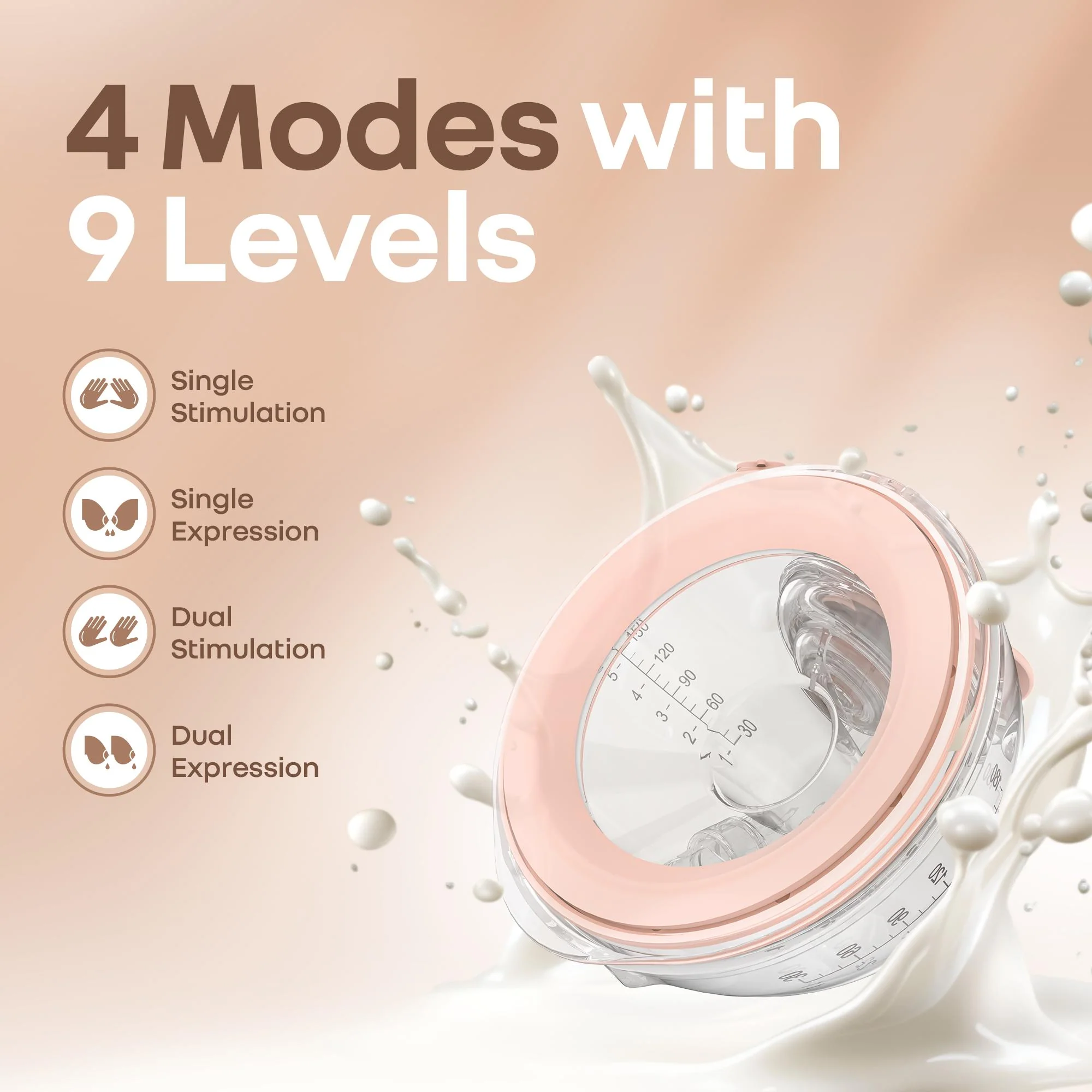 Lactella Duo Smart Breast Pump for Modern Moms With 4 modes, 9 Levels & Anti-Backflow - Image 3