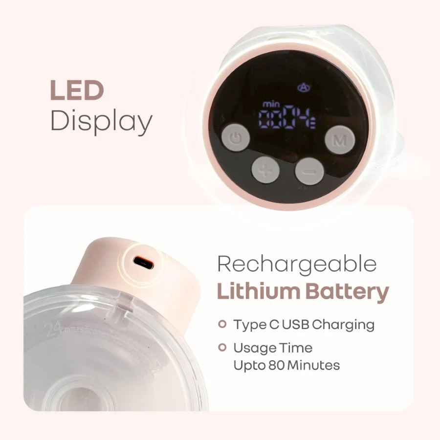 Lactella Flexi Breast Pump - Hands-Free & Rechargeable with 180ml Milk Container - Image 6
